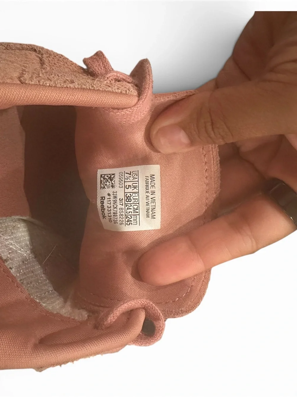 Reebok Women's Dusty Pink Lace-Up Sneakers